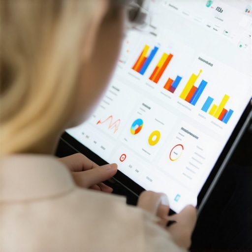 Person reviewing local SEO analytics on a tablet