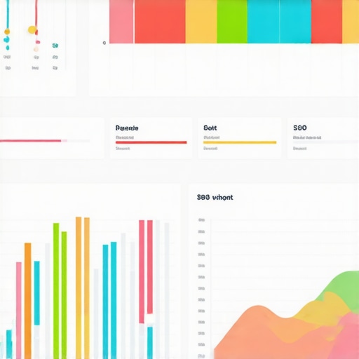 Marketing dashboard displaying local SEO performance metrics