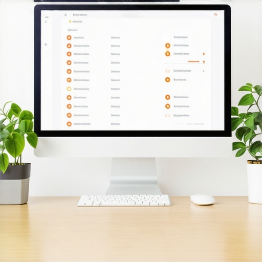 Person optimizing local listings with dashboard tools in a modern office