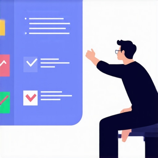 Person working on Google Business Profile optimization with icons