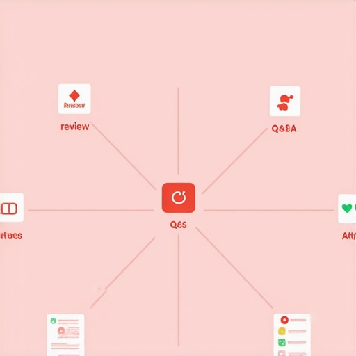 Diagram showing components of a Google My Business profile and how they interconnect to influence local search rankings.
