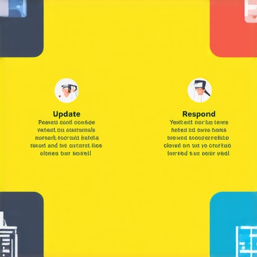 Infographic illustrating steps for maintaining local listings and GBP