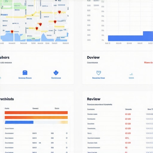 Screenshot of a local SEO dashboard showing citation checks, rankings, and reviews management