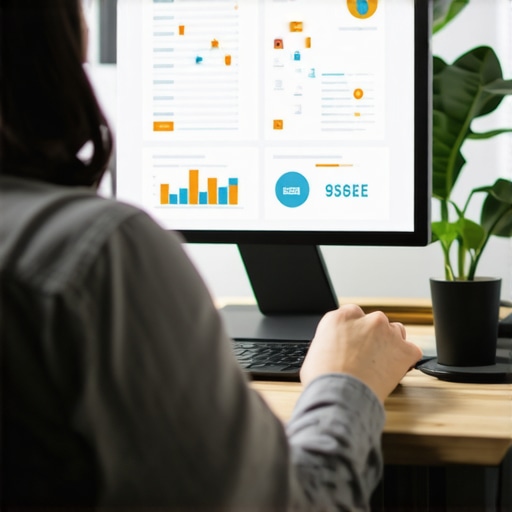 A person monitoring local SEO dashboards on a laptop, representing ongoing profile maintenance.