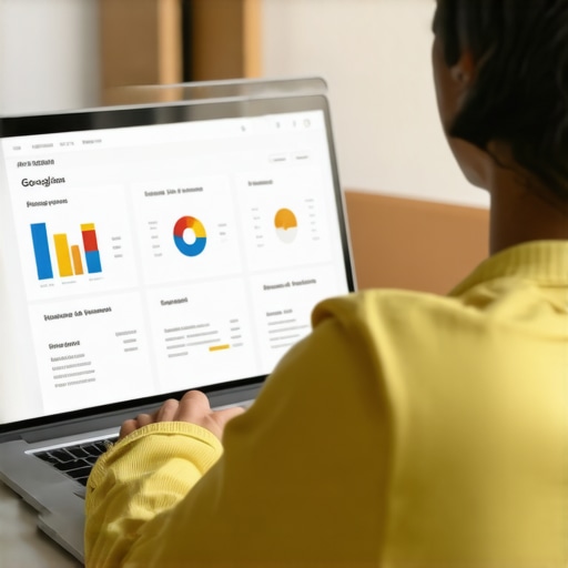 Person editing a Google Business Profile on laptop for local SEO