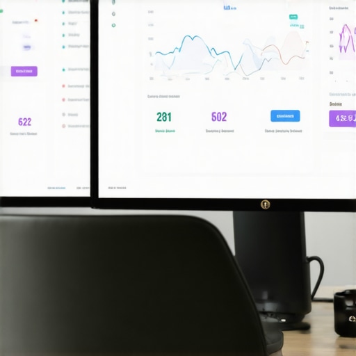Person reviewing local SEO analytics dashboard on a computer screen.