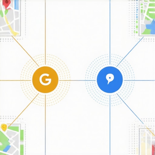 Infographic illustrating map profile, structure, ranking, and listing management frameworks