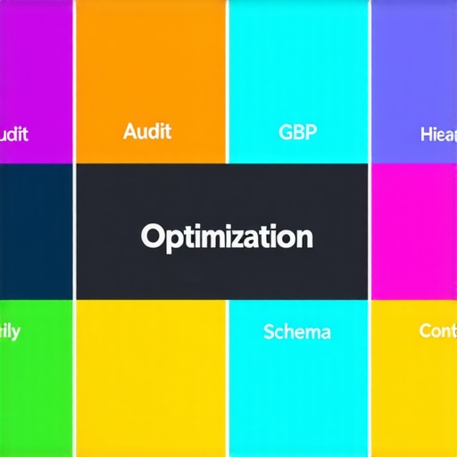Flowchart showing steps to optimize Google Business Profile structure.