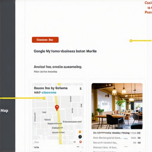 Annotated diagram showing key elements in optimizing a Google My Business profile for 2026