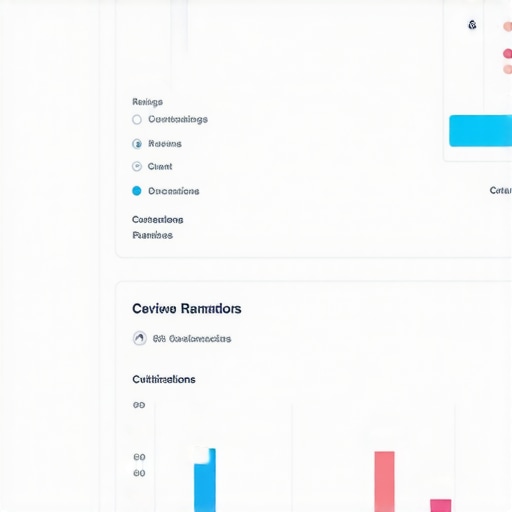 Analytics dashboard displaying local search rankings, citations, and reviews for GBP management