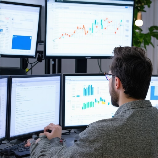 Local SEO Strategy Analysis Team working on local SEO data analysis with multiple screens