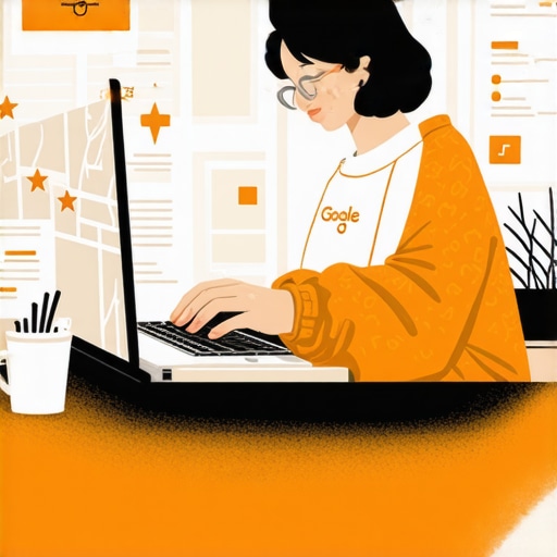 Optimizing Your Google Business Profile Person editing a Google Business Profile on a laptop with maps and reviews