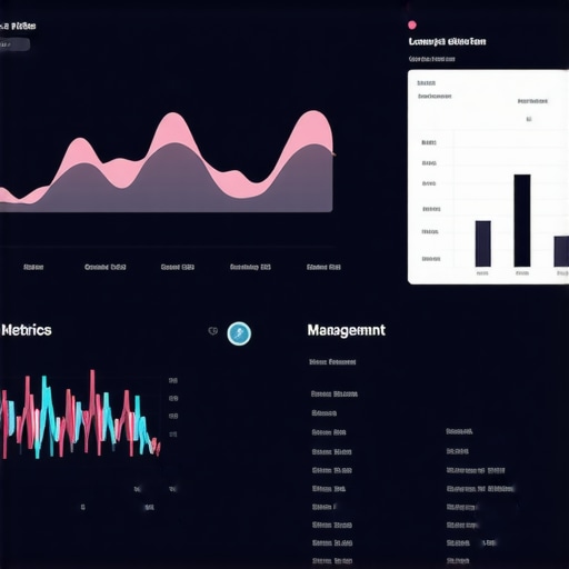 A digital dashboard with graphs showing GBP performance metrics and citation consistency tracking.