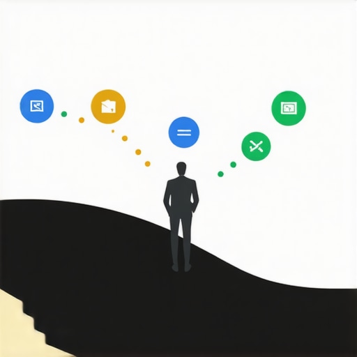 Flowchart illustrating steps for optimizing Google Business Profile structure, including mapping, categorization, linking, and auditing.