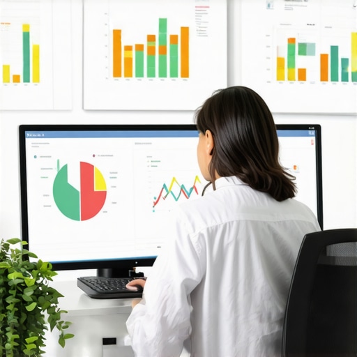 Person using SEO management software to monitor and update Google My Business profiles.
