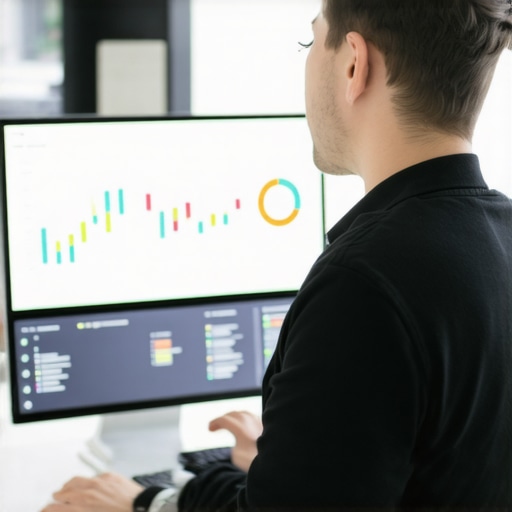 Digital marketing dashboard displaying local SEO metrics and analytics tools.